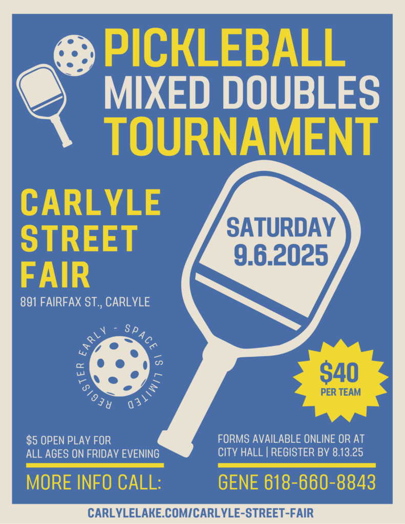 2025 Pickleball Tournament Event Flyer